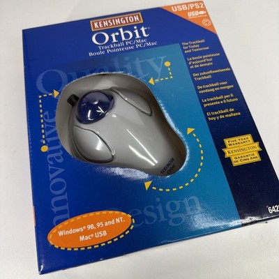 Kensington Orbit USB PS2 Trackball Vintage Maus Modell - 64226 NEU OVP geöffnet