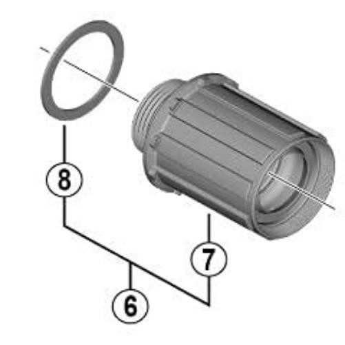 Shimano FH-RS770 complete freewheel body