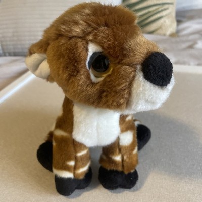 Wild Republic Plush Stuffed Animal Soft Fawn Deer Small Brown Big Eyes Baby 7''