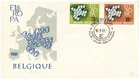 BELGIUM EUROPE ILLUSTRATED COVER BIRDS PEACE PAX FDC Europa CEPT LOT(BELGE 28)