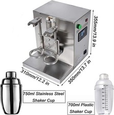 110V Bubble Boba Milk Tea Shaker Machine Auto Shaking Mixer Double Frame