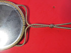 VICTORIAN ERA 1800S LADIES HAND MIRROR DESK PAINTED PORTRAIT BEVELED GLASS RARE — photo 6