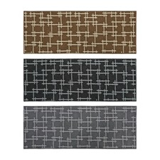 Image of JVL Vector Machine Washable Latex Backed Runner Doormat, 57x150cm