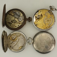 3x Men's Pocket Watch no fusee duplex no gold wrist no repeater no chronograph