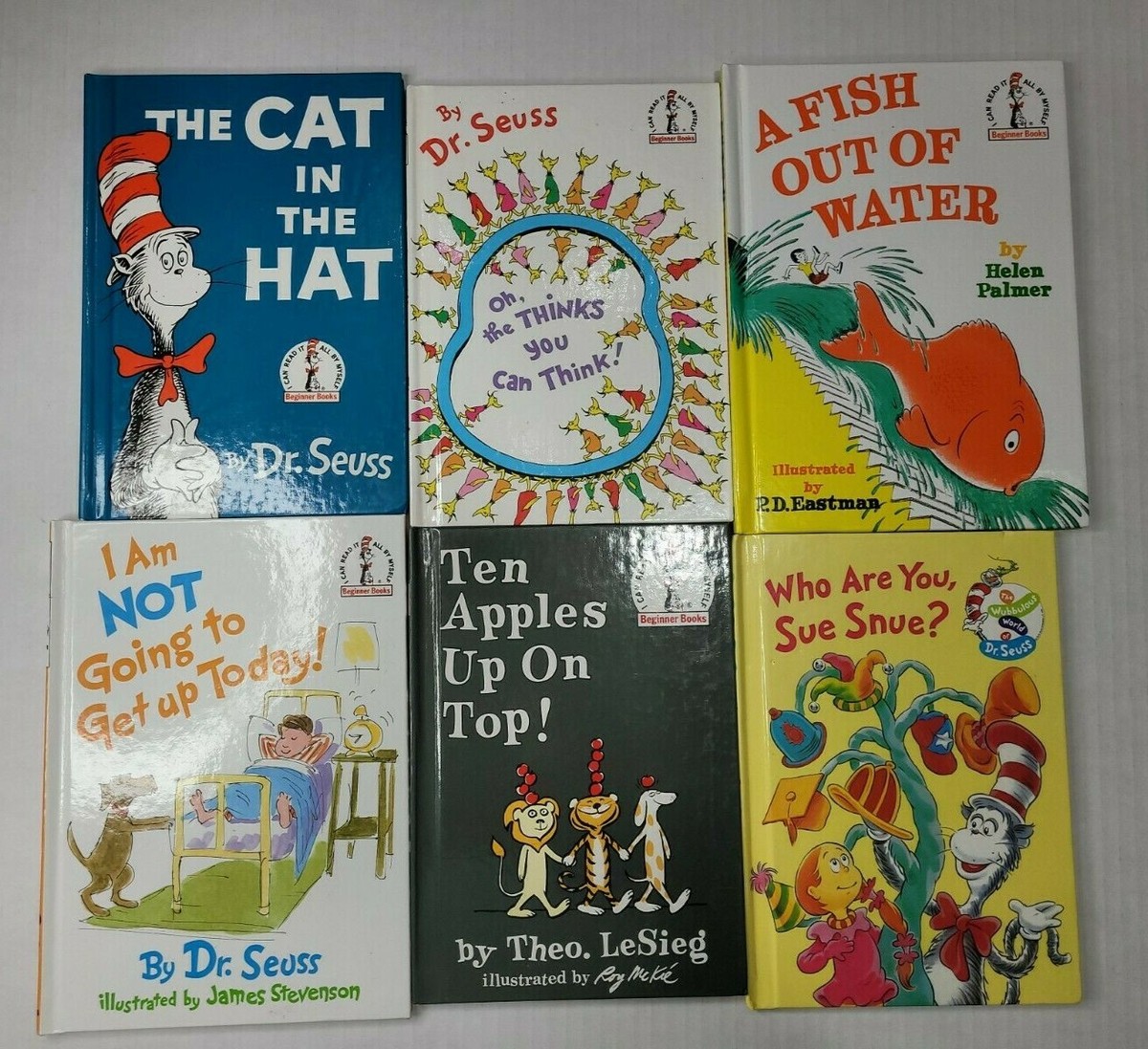 Dr. Seuss Lot of 6 Children Kids Beginner Books I Can Read