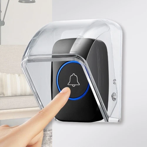 Transparent Waterproof Doorbell Cover For Outdoor Protective Against Rain & Snow