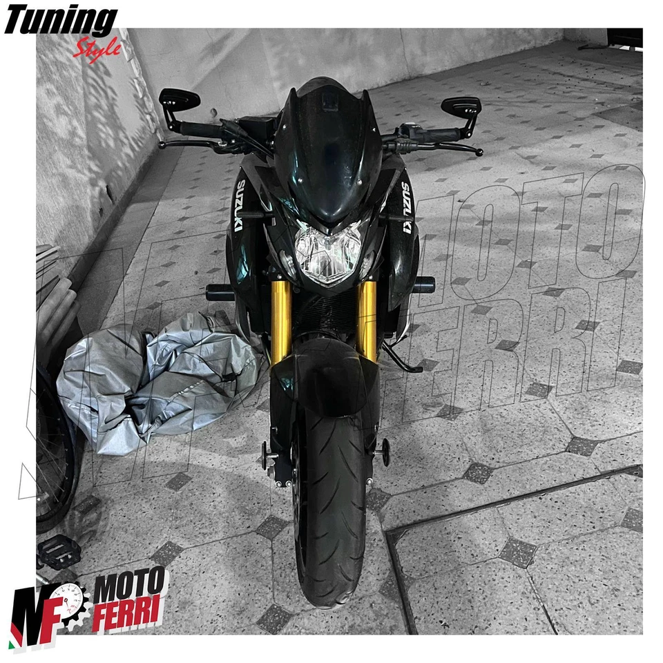 MF4975 Specchietti Bar End da Manubrio Sport Pro Universale Moto Scooter - Immagine 3 di 4