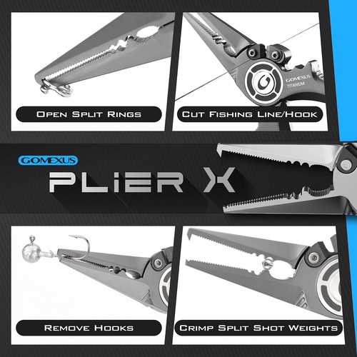 Gomexus Plier X Titanium Fishing Pliers 7'' with Leather Sheath - Bild 11 von 12