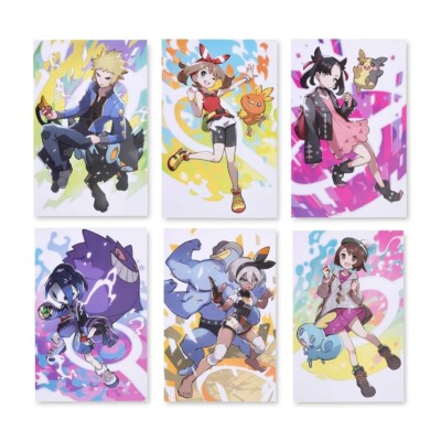 Pokémon Trainers Posters 6-Pack Set D: Volkner May Marnie Allister