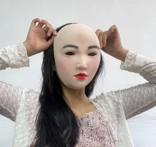 Realistic Beauty Latex Face Mask for Movie Cosplay Halloween Props