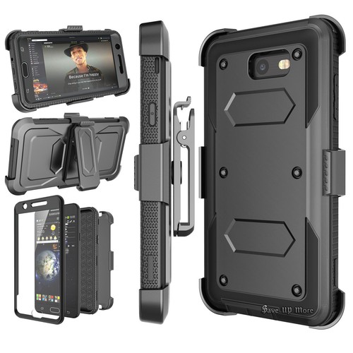 For Samsung Phone Shockproof Case With Belt Clip Kickstand + Screen Protector - 第 7/48 張圖片