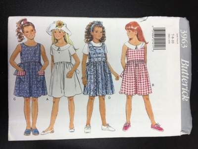 Butterick #3963 Girls' Dress - Sizes 7-8-10