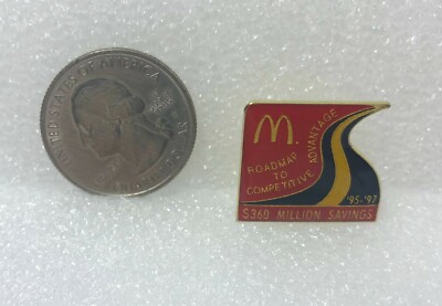 1995-97 McDonald's Roadmap To Competitive Advantage $360 Million Savings Pin
