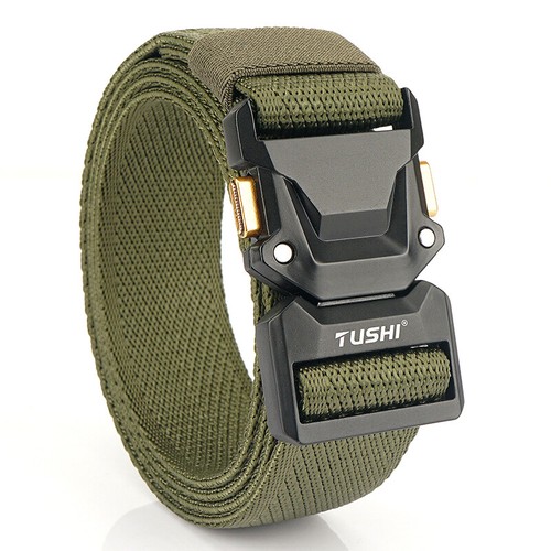 Cinture tattiche da uomo elastiche elastiche cintura militare fibbia a sgancio rapido - Foto 8 di 19
