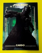 2020 Topps Star Wars Masterwork #39 Cardo Green Parallel Serial # 3/99