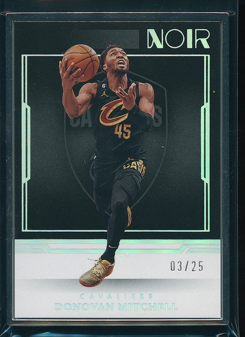 Donovan Mitchell 2022-23 Panini Noir Statement Edition Metal Frame #213 3/25
