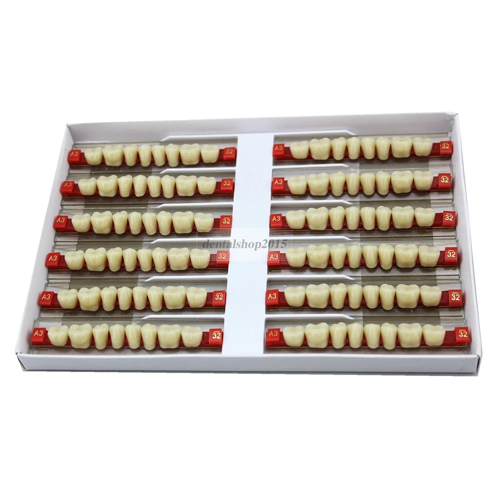 Acry Lux Acrylic Teeth Set All Sizes And Shades (Pack Of, 53 OFF