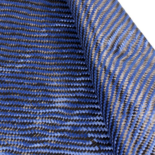 Blue A+ 3K 200gsm Real Carbon Fiber Cloth High-Quality Carbon Fabric twill 12" - Picture 3 of 12