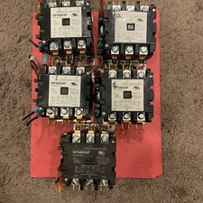 LOT OF 5 Definite Purpose Contactor DP36024F, 3 pole; 24VAC,  w/some wiring USED