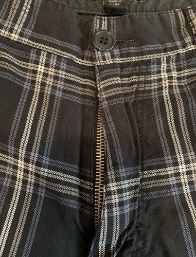Vintage Vurt Clothing Brand Skateboarding Shorts 36 Waist Plaid Design - Picture 2 of 12