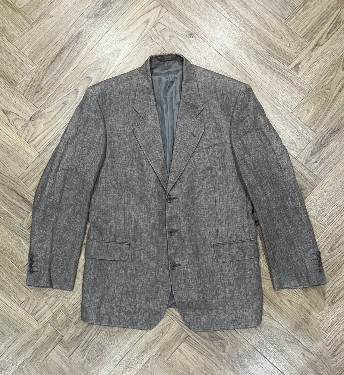 Giacca blazer uomo Yves Saint Laurent marrone chiaro taglia 50R L