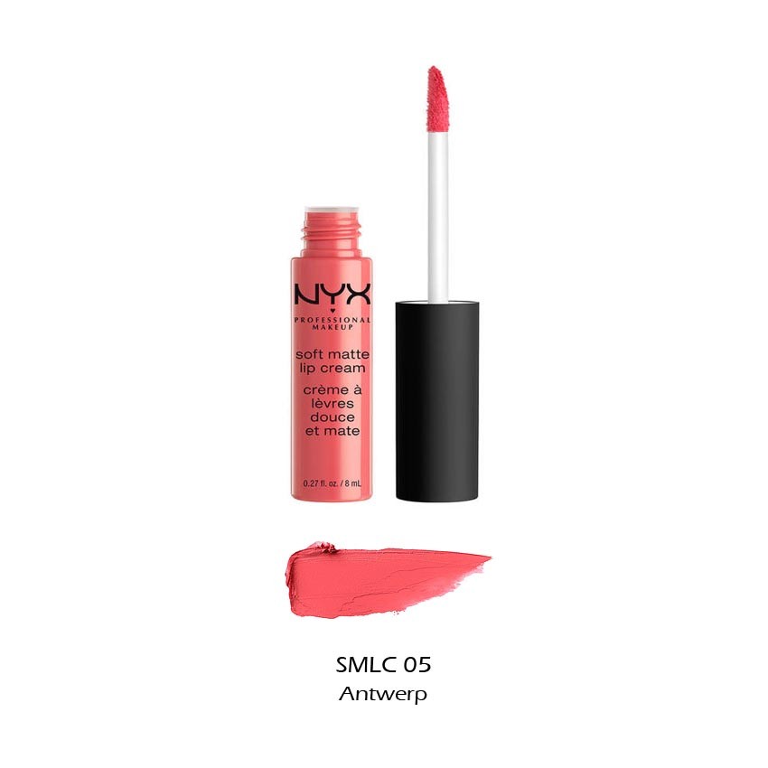 Rouge à Lèvres Liquide NYX Soft Matte Lip Cream - Fini Mat, Longue Tenue, Cruelty Free