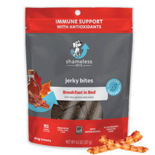 SHP73763 SHAMELESS PETS Jerky Bites Breakfast In Bed 4.5oz,1 Pack of 1 Piece