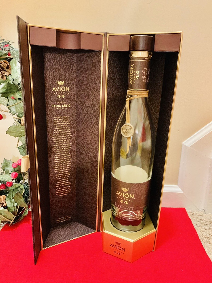Avion Reserva 44 Extra Anejo Tequila 750 ML EMPTY BOTTLE & BOX | eBay