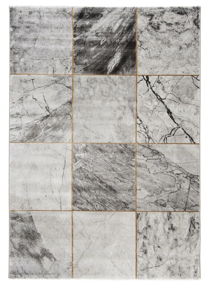 Modern Carrara Maschinengewebter  Teppich  230 x 160 cm-Fine,Carpet,rug,Weiß - Bild 1 von 4