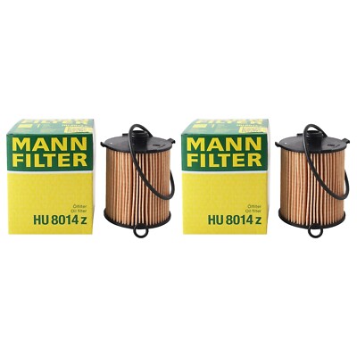 MANN Set of 2 Engine Oil Filters for Volvo S60 S90 V60 V90 XC40 XC60 XC70 XC90