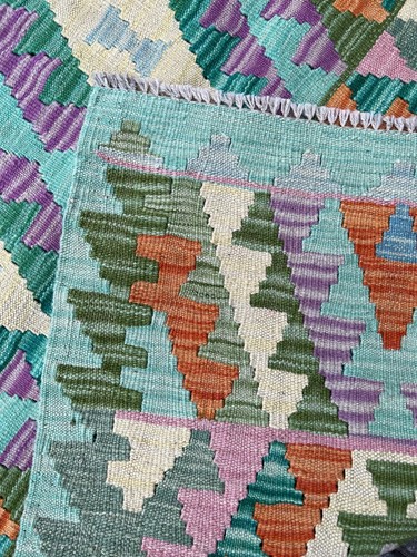 Handmade Afghan Hallway Runner Kilim 300 X 85 cm Persian Tribal Wool Kelim - Picture 6 of 8