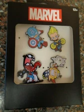Marvel Avengers Pin Set 4 Thor Captain America Marvel Venom Spider-man Salesone