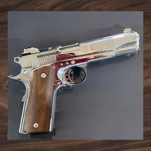 Zib Griffe Nussbaum Serie Holz 1911 Griffe, USA Logo & Schrauben enthalten volle Größe - Bild 3 von 7