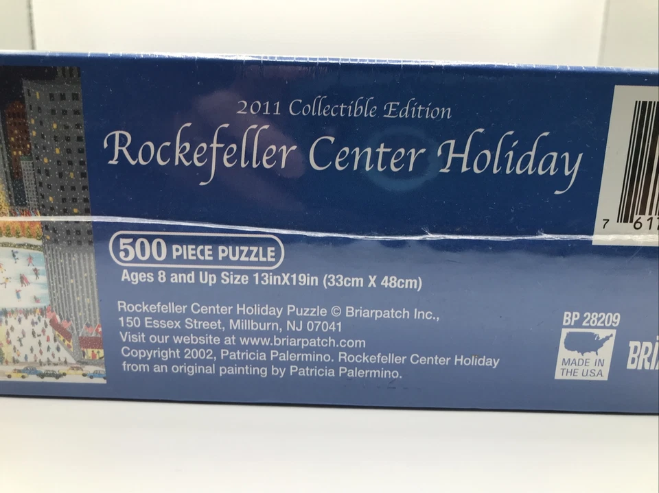 Rompecabezas Briarpatch Rockefeller Center 500 piezas edición vacaciones 2011 NUEVO Foto 3 de 4