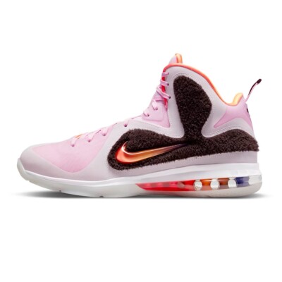 $230 LEBRON RETRO IX 9 REGAL PINK VELVET BROWN BASKETBALL SIZE 11 DJ3908 600 NEW
