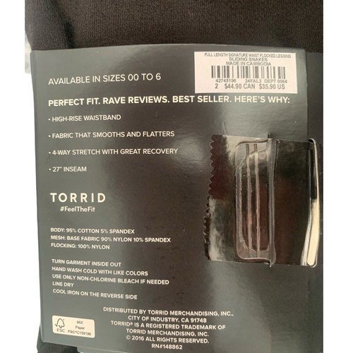 TORRID Sliding Snakes Full Length Signature Waist Flocked Leggings NWT Size 1X - Picture 4 of 7