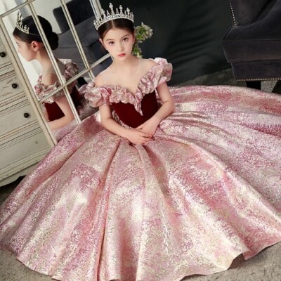 Kids Satin Dresses Elegant Girls Formal Prom Dresses Princess Party Costumes | eBay Kids Satin Dresses Elegant Girls Formal Prom Dresses Princess Party Costumes | eBay