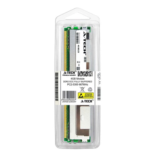 4GB DDR2 PC2-5300F ECC FBDIMM (Kingston KTM5780/8G Equivalent) Server Memory RAM - Picture 2 of 2