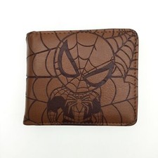 Marvel Spider-Man Embossed Anime Cosplay Unisex Short Wallet PU Leather Purse