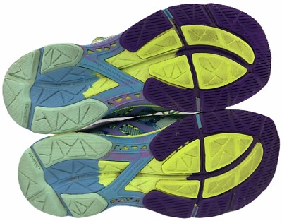 Asics T580N Gel Noosa Tri 10 Purple Green Blue Running Women's