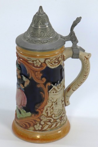 RM Germany 1/8 Lidded Mini Stein "Dancing Couple" #3926 * 6" * Free Shipping! - Picture 4 of 12