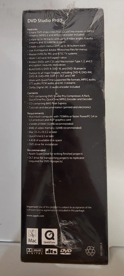  NEW SEALED Apple DVD studio Pro 3 Academic - Image 3 of 4