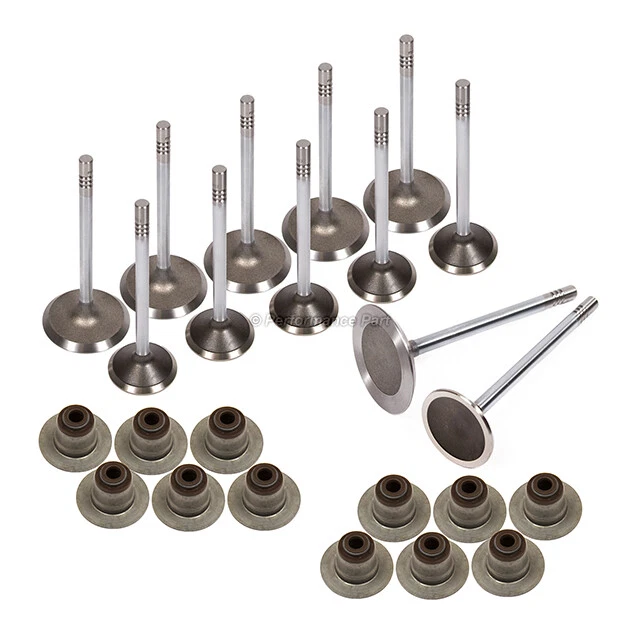 Válvulas de escape de admisión con sellos para Jeep Commander Liberty Dodge Ram Dakota 3,7 L Foto 2 de 4