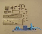 P&D Marsh N Gauge N Scale M44 Recycled water sump access with pipes kit