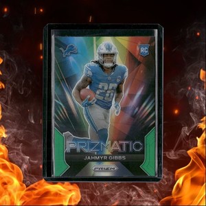 2023 Panini Prizm Prizmatic Jahmyr Gibbs Prizmatic Green Prizm Rookie #20