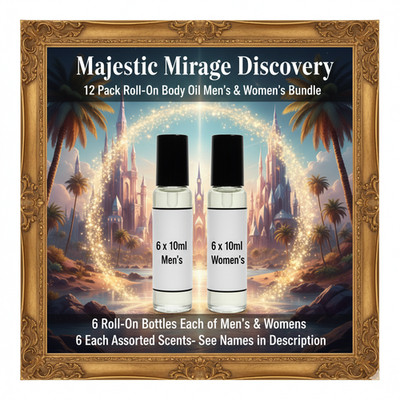 Majestic Mirage Discovery Bundle-6 Men's & 6 Women's Oil Roll-On Perfume