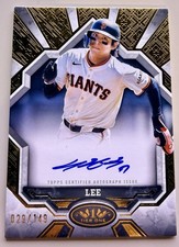 Topps Tier One Break Out Autographs Jung Hoo Lee Auto /149 Giants BOA-JH 2025
