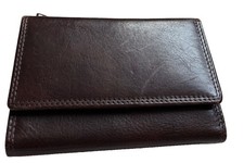 Vera Pelle Italy Leather Trifold Woman s Wallet Credit Card Organizer