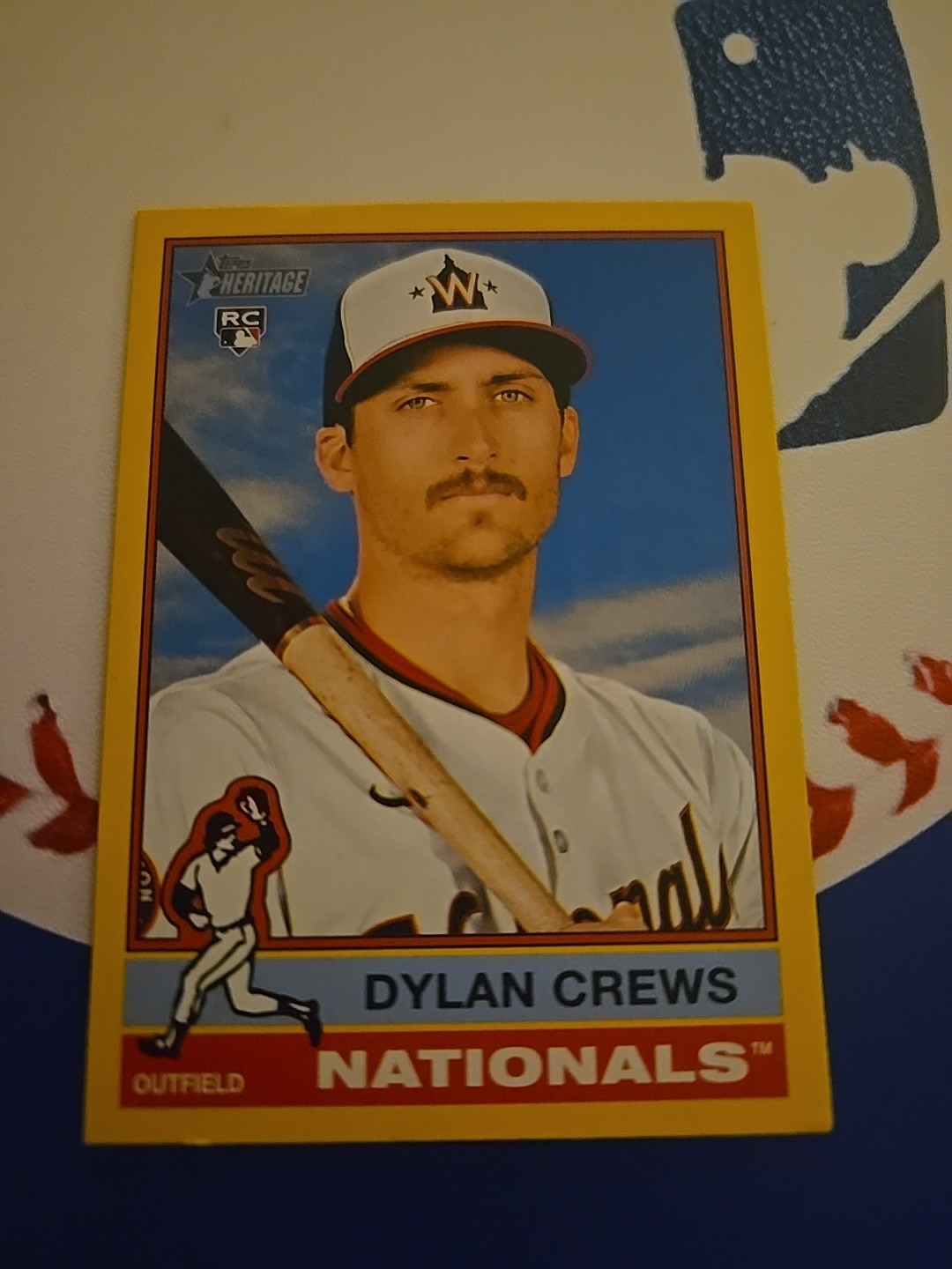 2025 Topps Heritage - Dylan Crews #247 Dark Yellow Border (RC)