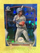 Mairoshendrick Martinus 2023 Bowman #BCP-55 1st SAPPHIRE REFRACTOR - Dodgers